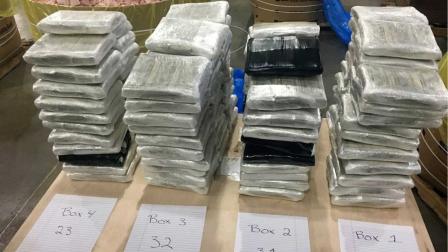 Hallan 3 millones de dólares entre carne de puerco que iba a México