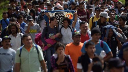 Olga Sánchez Cordero reiteró el compromiso del Gobierno de México para atender a migrantes, ‘a fin de asegurar que su ingreso a nuestro territorio sea de forma regular, ordenada y segura’.