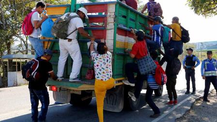 Olga Sánchez Cordero reiteró el compromiso del Gobierno de México para atender a migrantes, ‘a fin de asegurar que su ingreso a nuestro territorio sea de forma regular, ordenada y segura’.