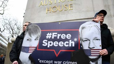 Marchan en Londres contra extradición de Assange a EU