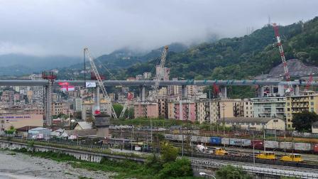 Acaban en tiempo récord el nuevo puente de Génova, tras derrumbe