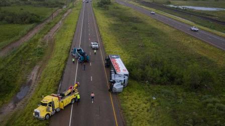Así arrasa 'Hanna' con la costa sur de Texas