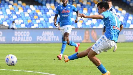 El segundo gol de 'El Chucky' cayó con este remate (Reuters)
