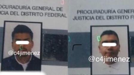 Los sujetos presentaron identificaciones cuando fueron detenidos por elementos de la SSC. Foto: Especial
