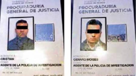  Christian "O" y Genaro Moisés "C", fueron  aprehendidos en calles de la colonia Polanco