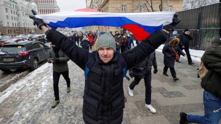 Casi 4 mil detenidos en Rusia durante nuevas protestas opositoras contra Putin