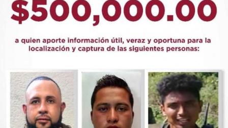 Alberto Romero Pérez, alias "Macrina”, Silverio Martínez Hernández “Fierros” y Gilberto Misael Ortiz Trujillo "Barbas”, habrían ordenado y organizado el ataque. Foto: Especial