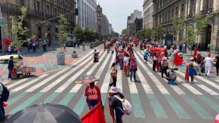 Se planta FPFV en avenida 20 de Noviembre tras marcha