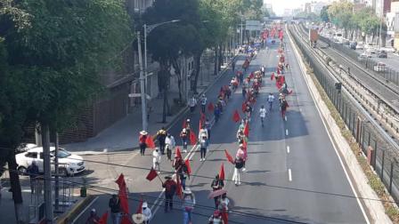 Se planta FPFV en avenida 20 de Noviembre tras marcha