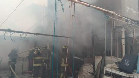 Extinguen incendio en lavandería de la Doctores