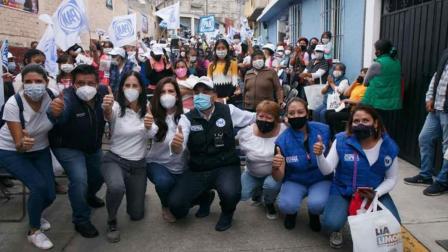 La candidata aseguró que trabajará para mejorar la seguridad en la demarcación. Foto: Especial