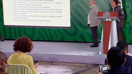 Además agradeció a los gobiernos de la Ciudad de México, Hidalgo, Puebla, Chiapas, Tabasco, Morelos y Tamaulipas por el apoyo que la entidad que gobierna ha recibido.
