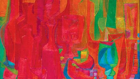 Pedro Coronel, Naturaleza muerta (1956), óleo sobre tela, 60.5 x 80.5 cm