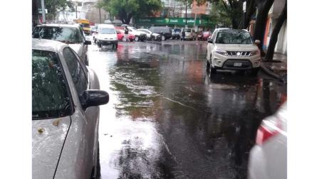 Los árboles y ramas caídas y encharcamiento afectaron a cinco vehículos.