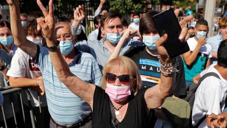 Simpatizantes de Kast apoyando a éste. Foto: AFP