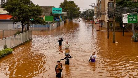 La ciudad de Porto Alegre y el sur de Brasil están completamente bajo el agua (Reuters)