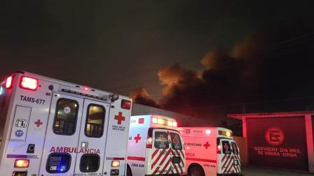 Incendio en tiendas de Tamaulipas
