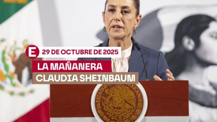 La presidenta Claudia Sheinbaum encabeza su conferencia matutina de este 29 de octubre.