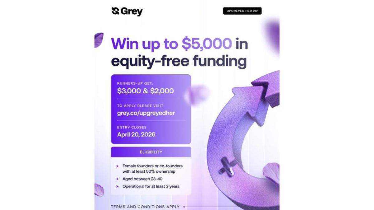 <![CDATA[Grey lanza la tercera edición de UpGreyed Her con una subvención de 10.000 dólares para empresas dirigidas por mujeres]]>