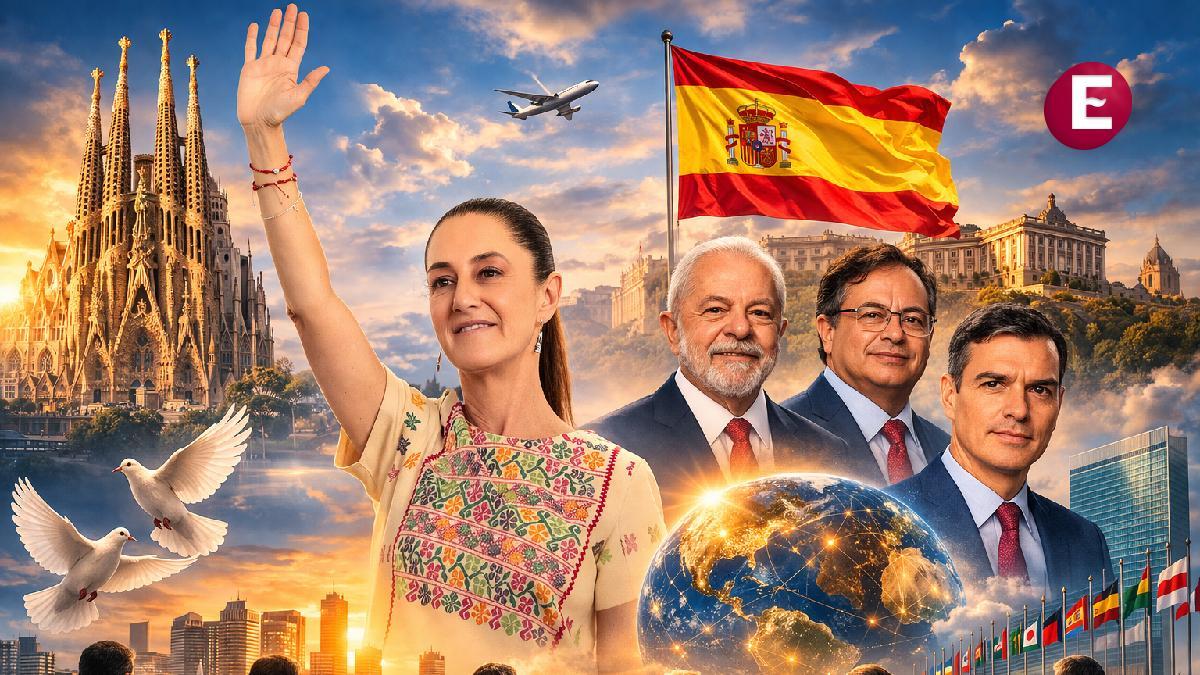 <![CDATA[Claudia Sheinbaum en España: Agenda, reuniones y el mensaje que dará en la Cumbre de la Democracia]]>