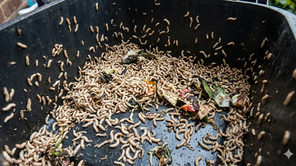 <![CDATA[Gusanos blancos en la basura: por qué aparecen y cómo eliminarlos fácilmente]]>