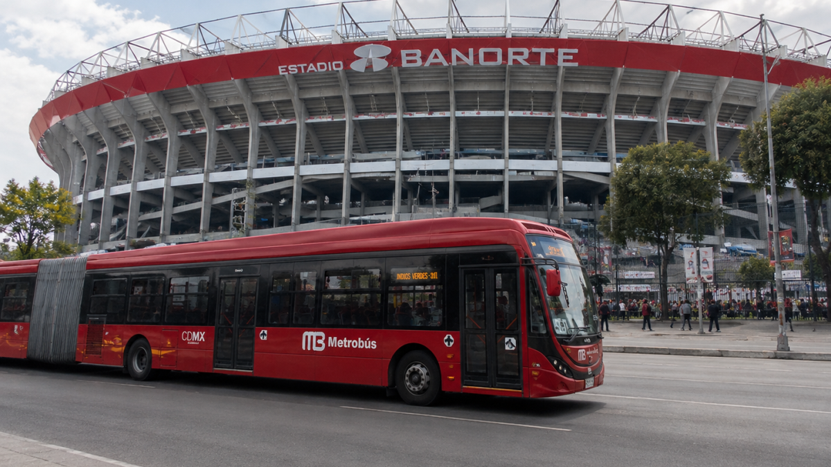 ALERTA: Metrobús habilita ruta especial del AICM a Estadio C