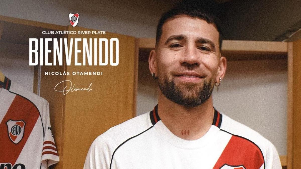 <![CDATA[Nicolás Otamendi es nuevo jugador de River Plate; firmó hasta 2027]]>
