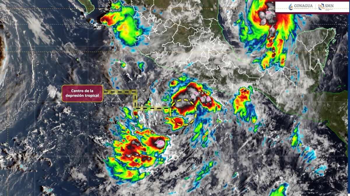Depresión tropical Veinte-E se forma en el Pacífico; será el huracán 'Simón'
