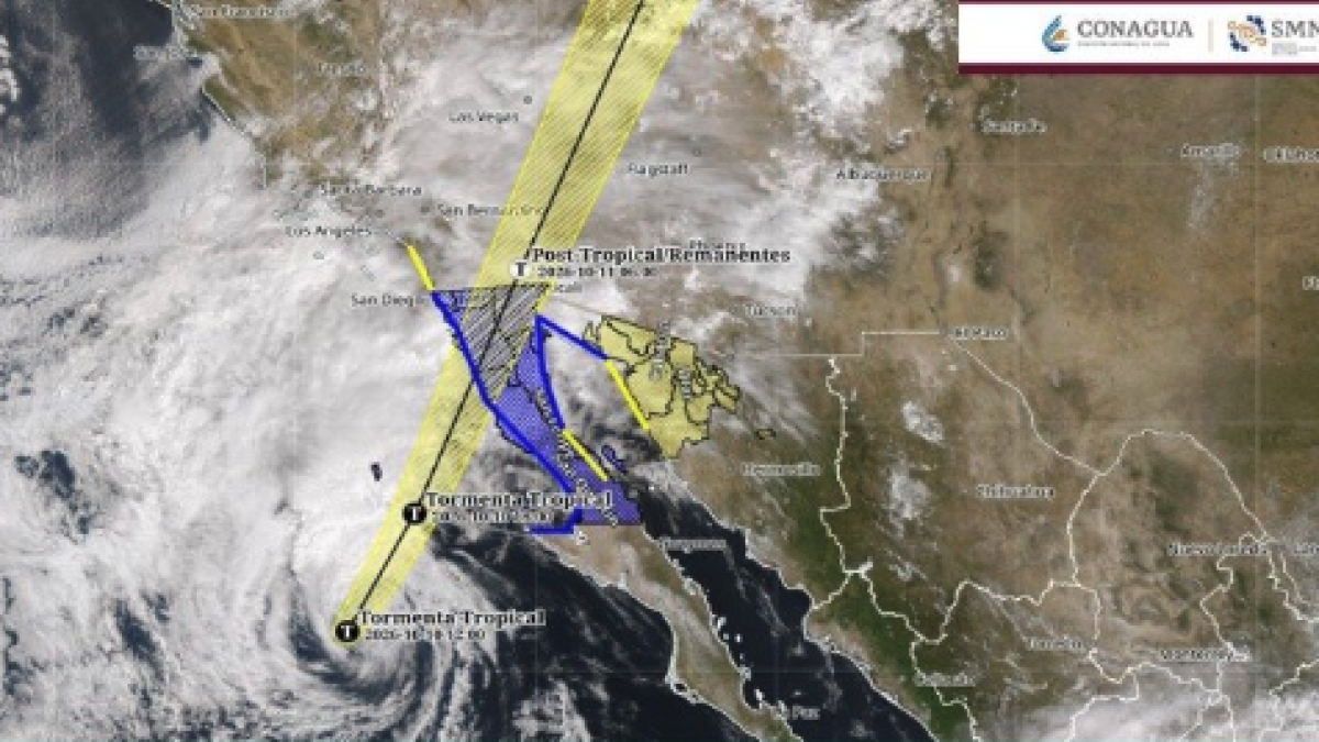 Rachel ingresará a tierra en las primeras horas del domingo por Baja California