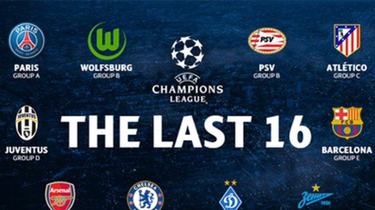 Listos los 16 equipos para octavos de la Champions