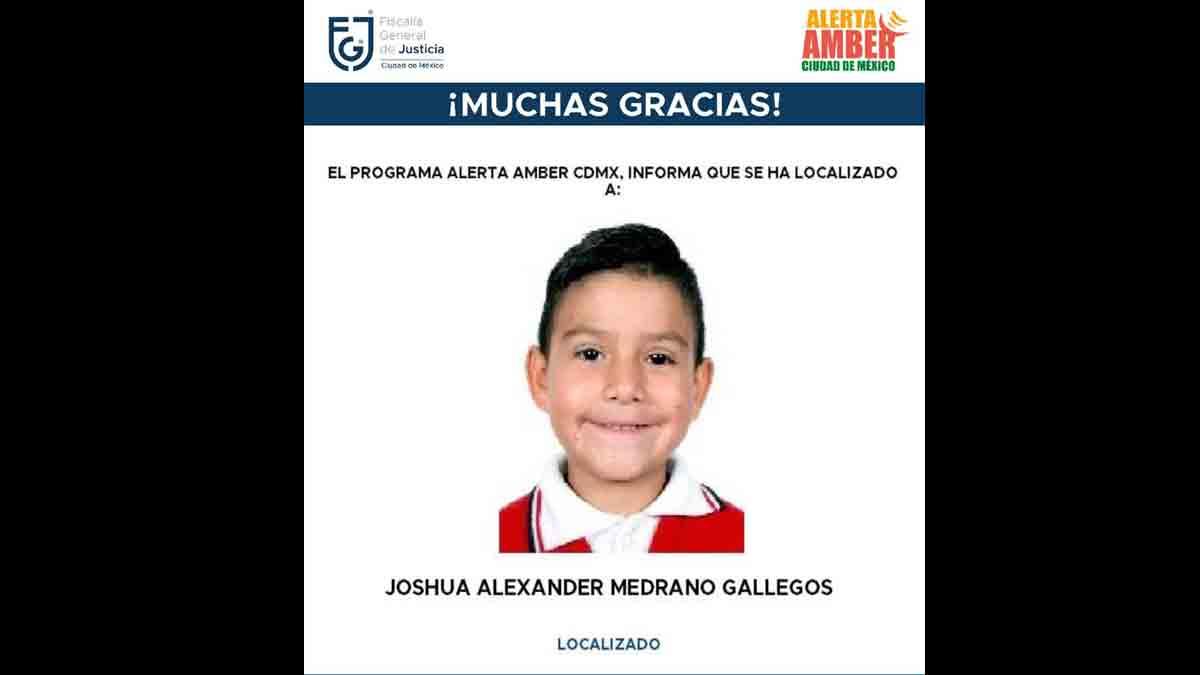 Hallan a menor Joshua Alexander, desactivan Alerta Amber