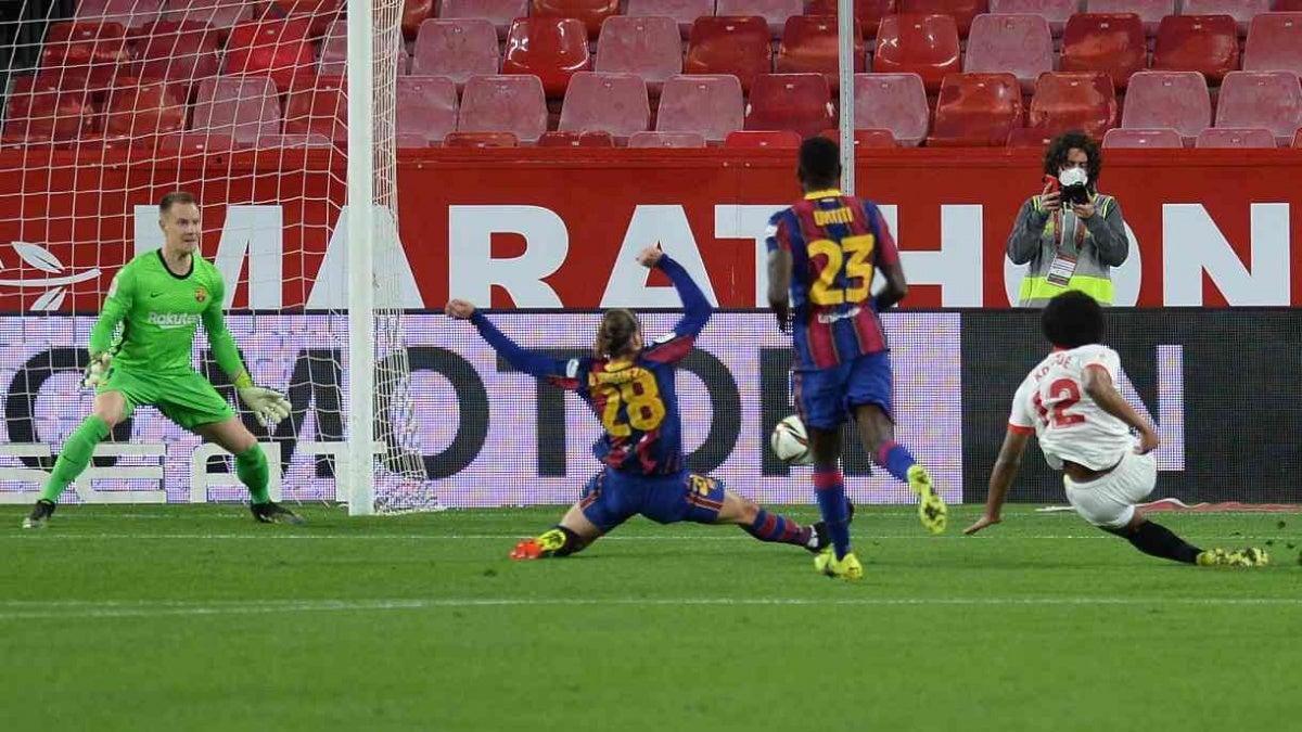 Sevilla deja malherido al Barcelona en la Copa del Rey