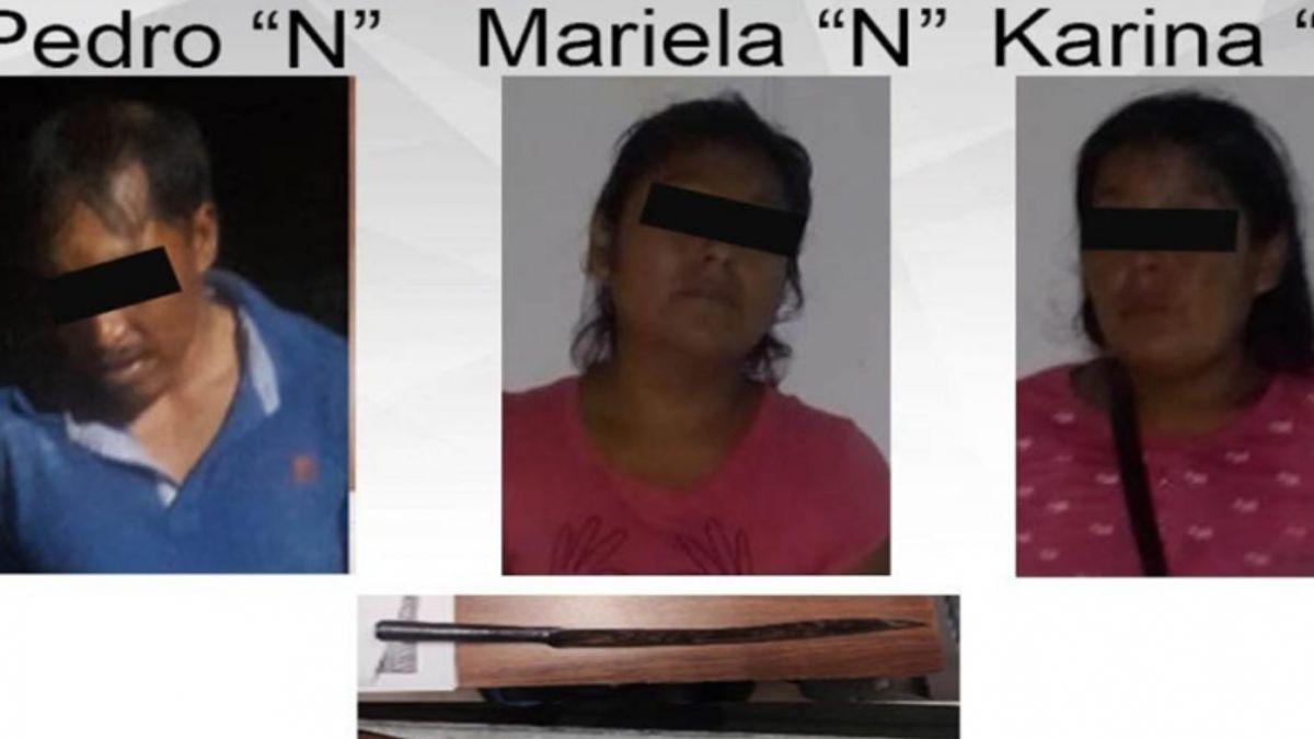 Mujeres golpean a policías por detener a hombre armado en Morelos