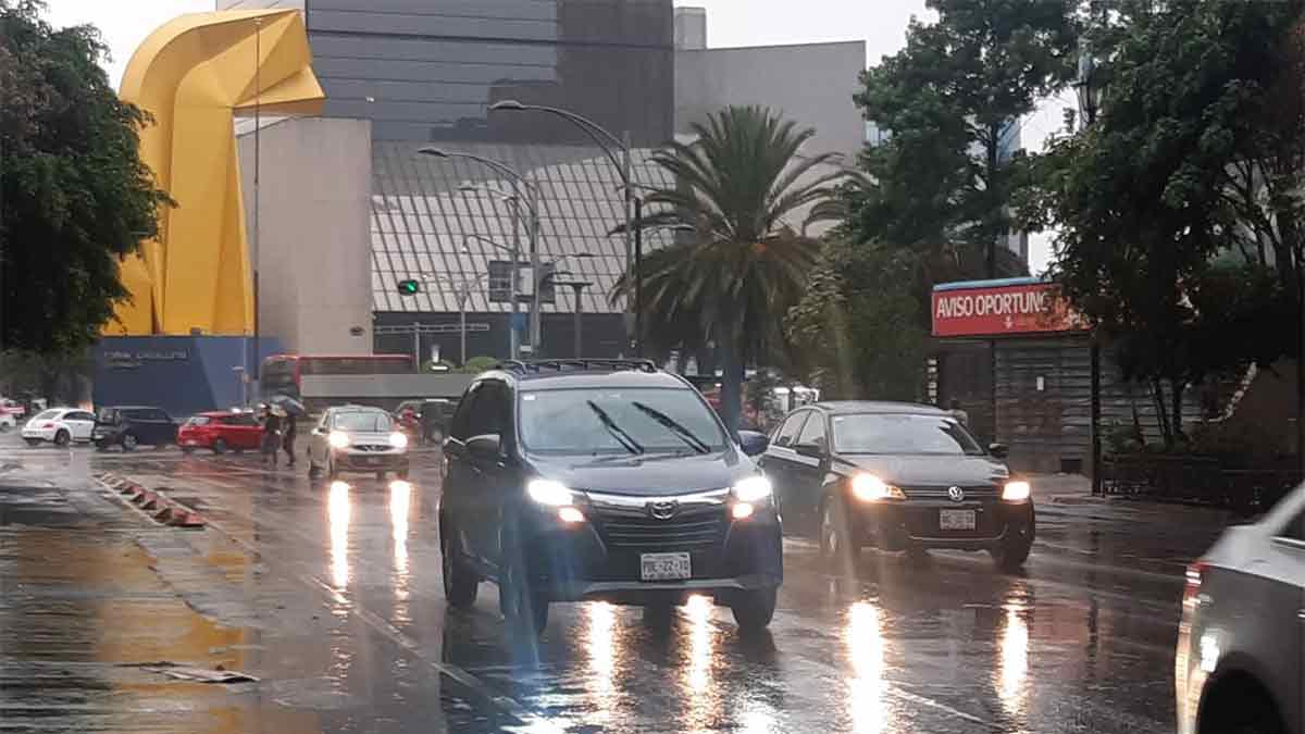 Activan Alerta Amarilla por lluvia fuerte en CDMX