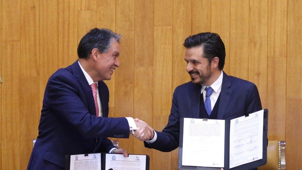 IMSS firma convenio de colaboración con la CONSAR