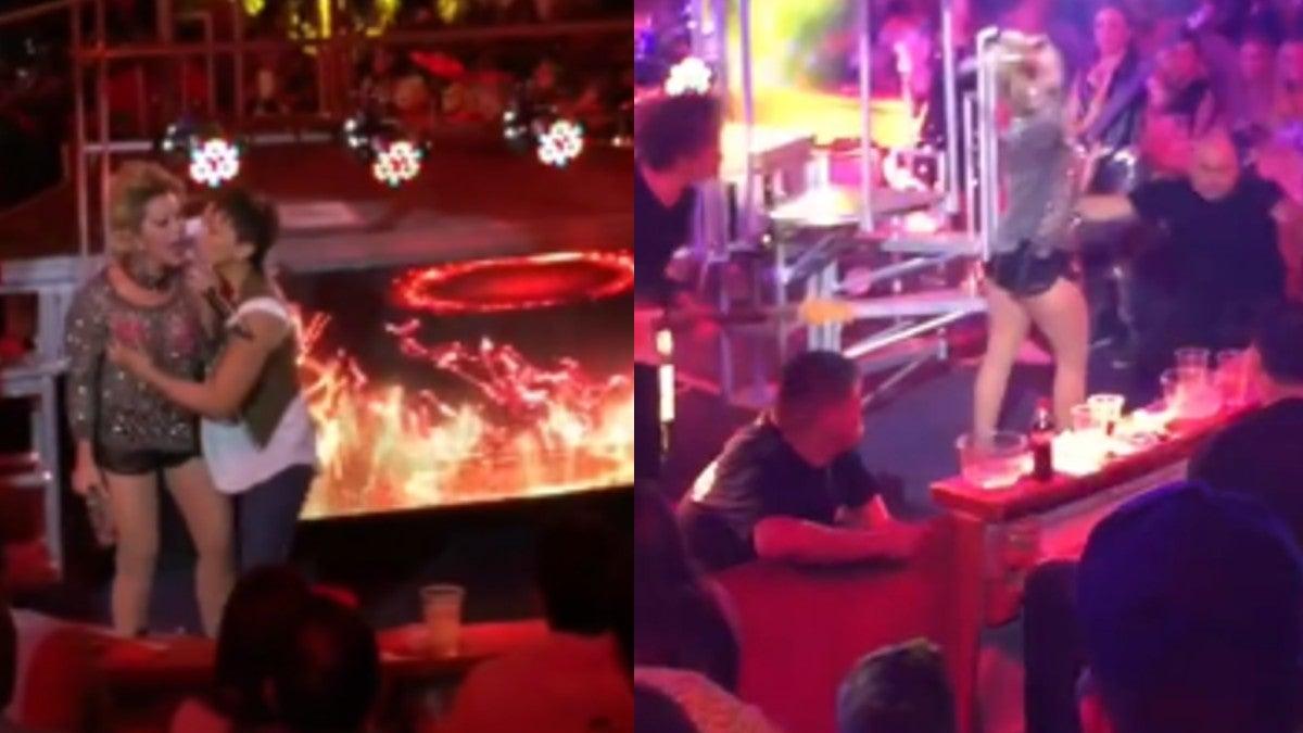 Fanática acosa a Alejandra Guzmán en pleno escenario y la cantante se ...