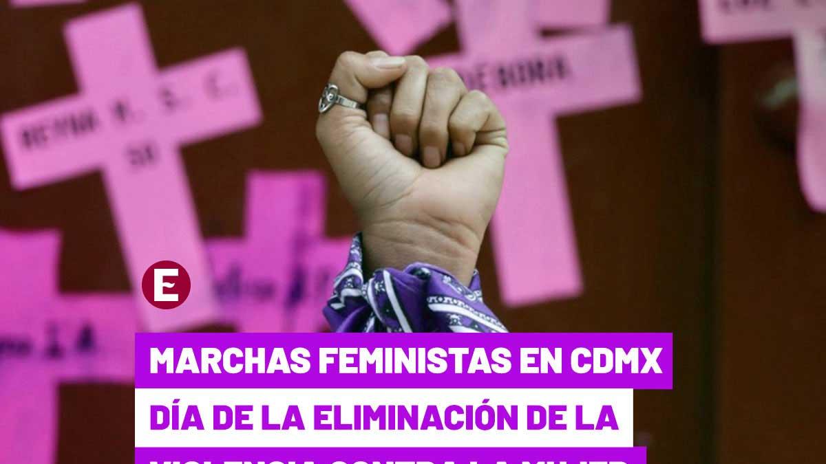 Así fue la marcha del 25N en CDMX contra la violencia de género