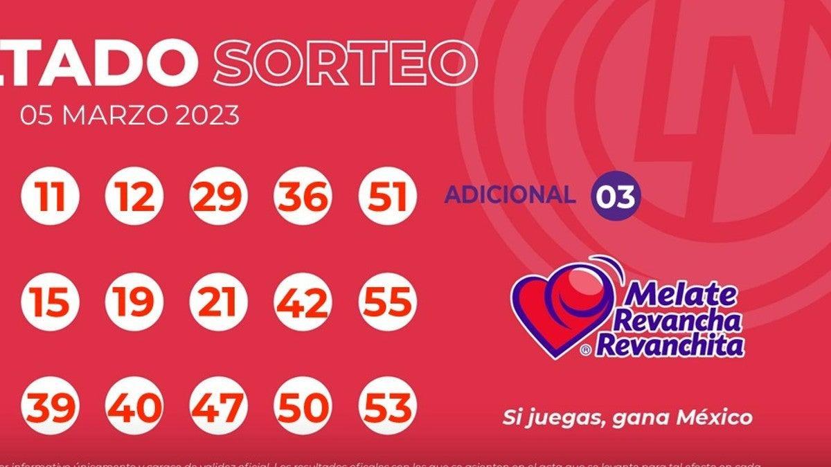Resultados del sorteo Melate del 5 de marzo de 2023, ¿quién se llevó ...