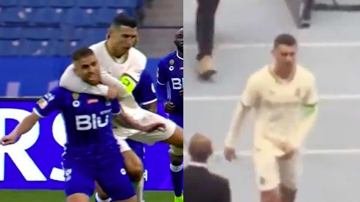 Cristiano Ronaldo ahorca a rival y también ¿insulta a los aficionados?