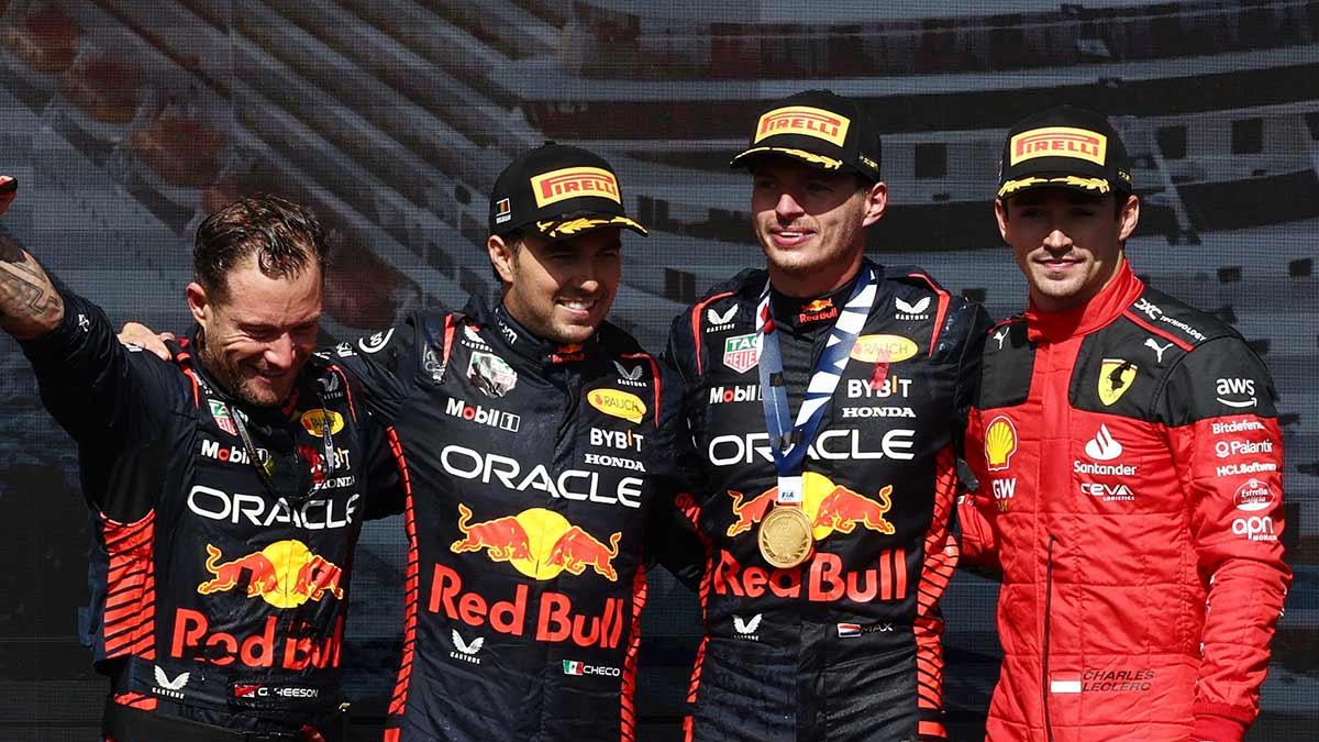 Max Verstappen y 'Checo' Pérez se 'roban' el GP de Bélgica