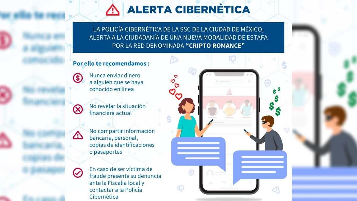 "Cripto Romance"; fraude en redes sociales a través del enamoramiento