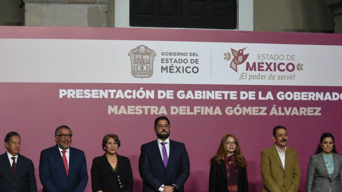 Delfina Gómez presenta su gabinete de gobierno del Edomex