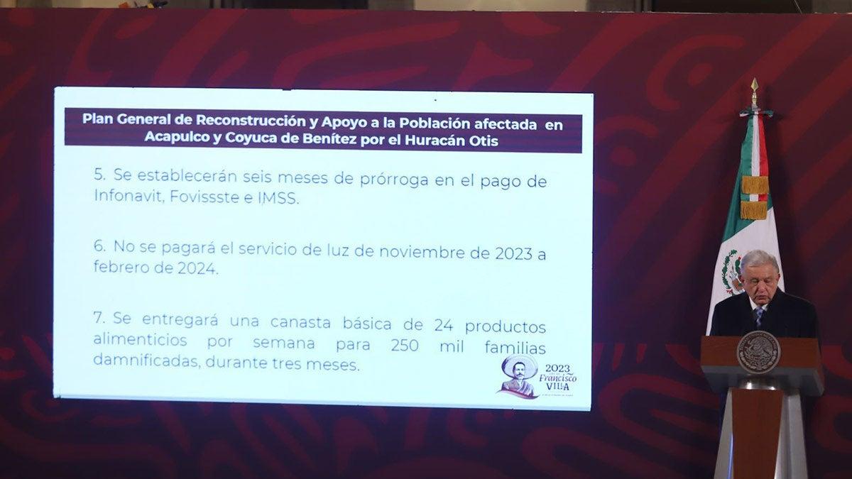 López Obrador presenta plan de reconstrucción para Acapulco y Coyuca de ...