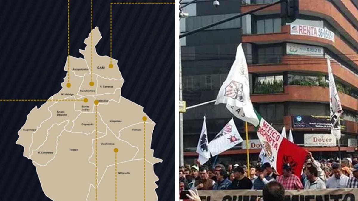 Marchas y movilizaciones que 'paralizarán' la CDMX este 12 de noviembre