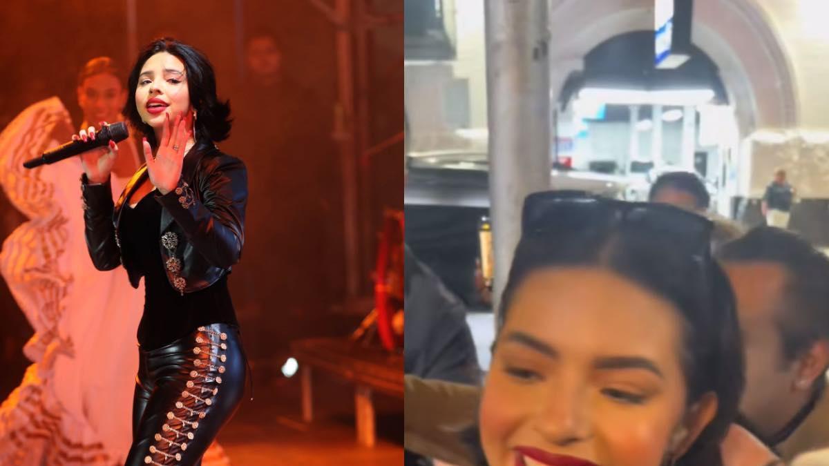 VIDEO: Exhiben a Ángela Aguilar por momento incómodo con una fan