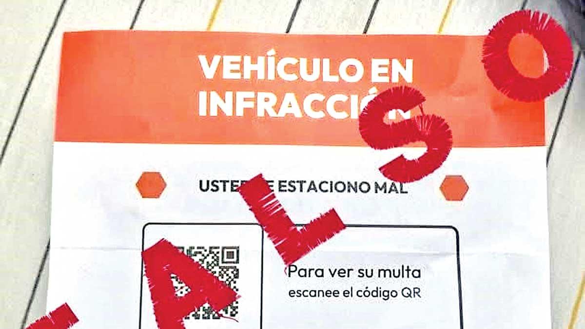 Advierten riesgos por escanear multas falsas en Guanajuato