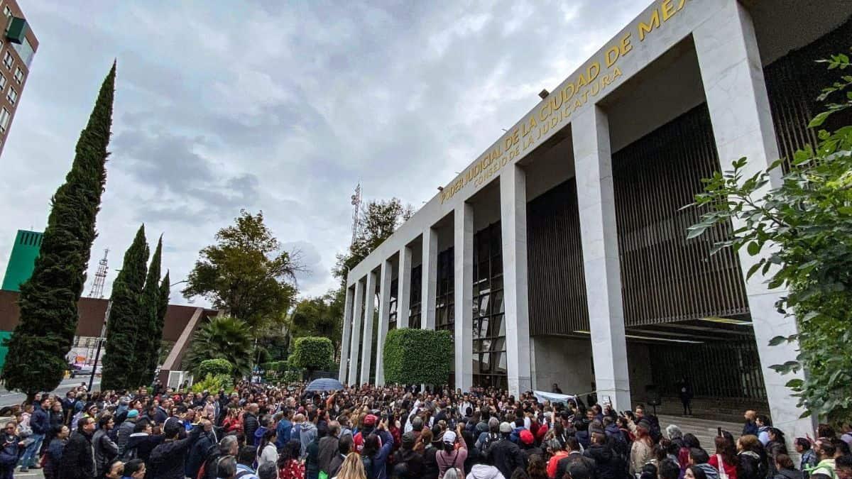 Suman dos semanas de paro en el Poder Judicial de la CDMX