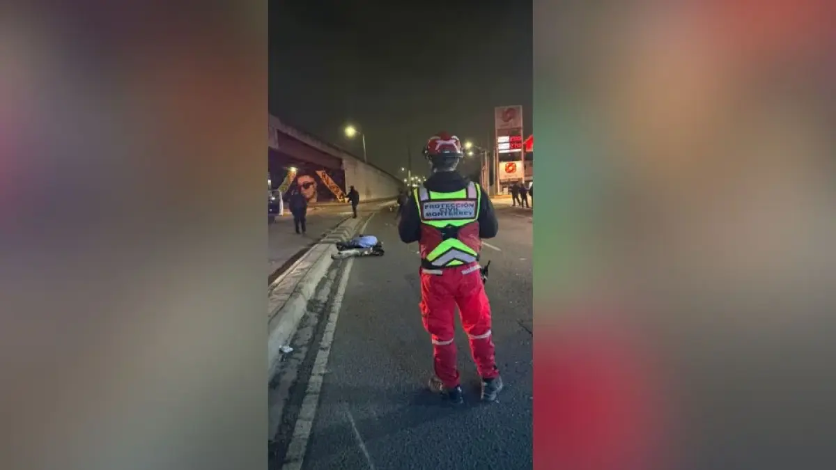 Motociclista muere tras ser impactado por un vehículo