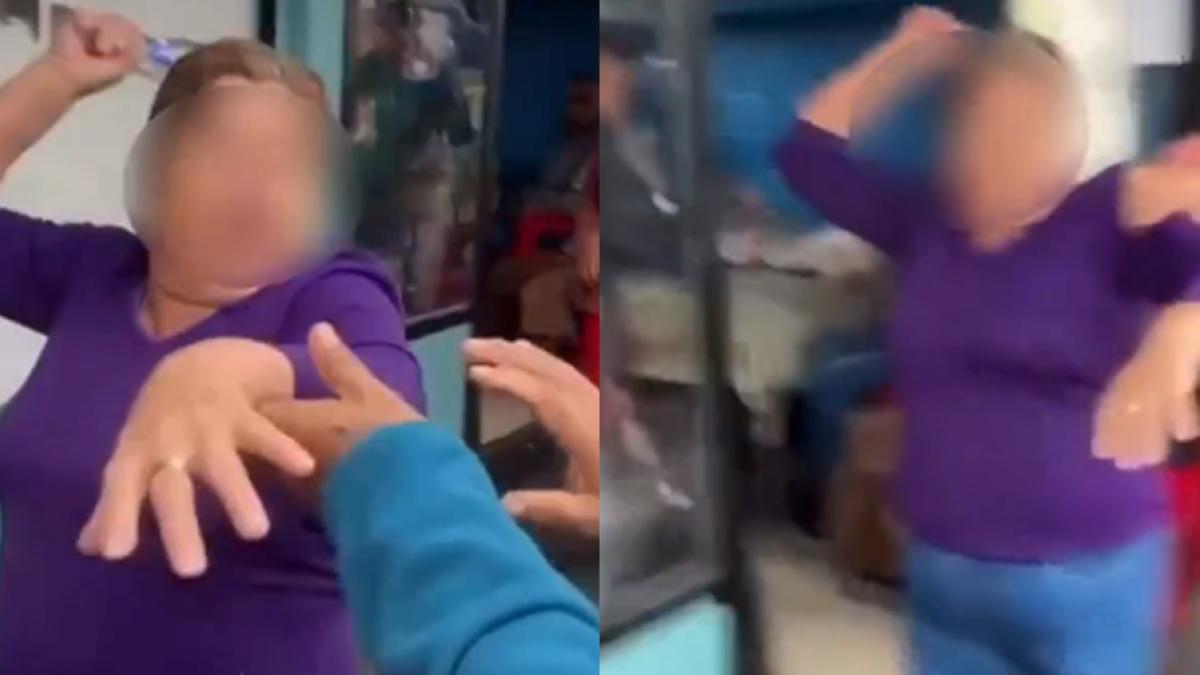 <![CDATA[Con cuchillo y piedras, mujer de la tercera edad agrede a pareja en Chile “por pecadoras” | VIDEO]]>