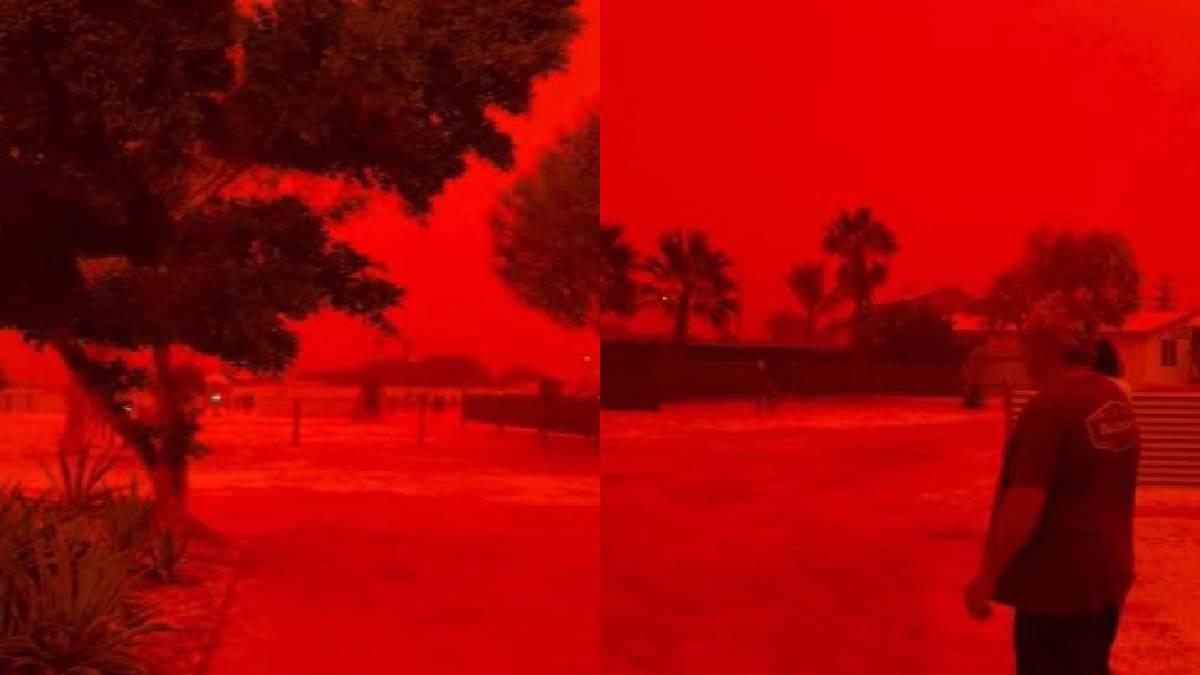 <![CDATA[Ciclón pinta de rojo el cielo de Australia: “Parecía el fin del mundo”]]>